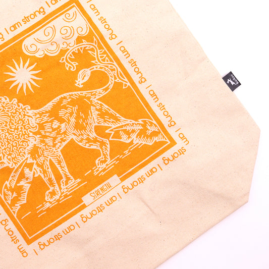 Baumwolltasche - Hop Hare - Ich bin stark