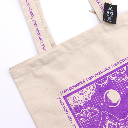 Baumwolltasche - Hop Hare - I am Powerful