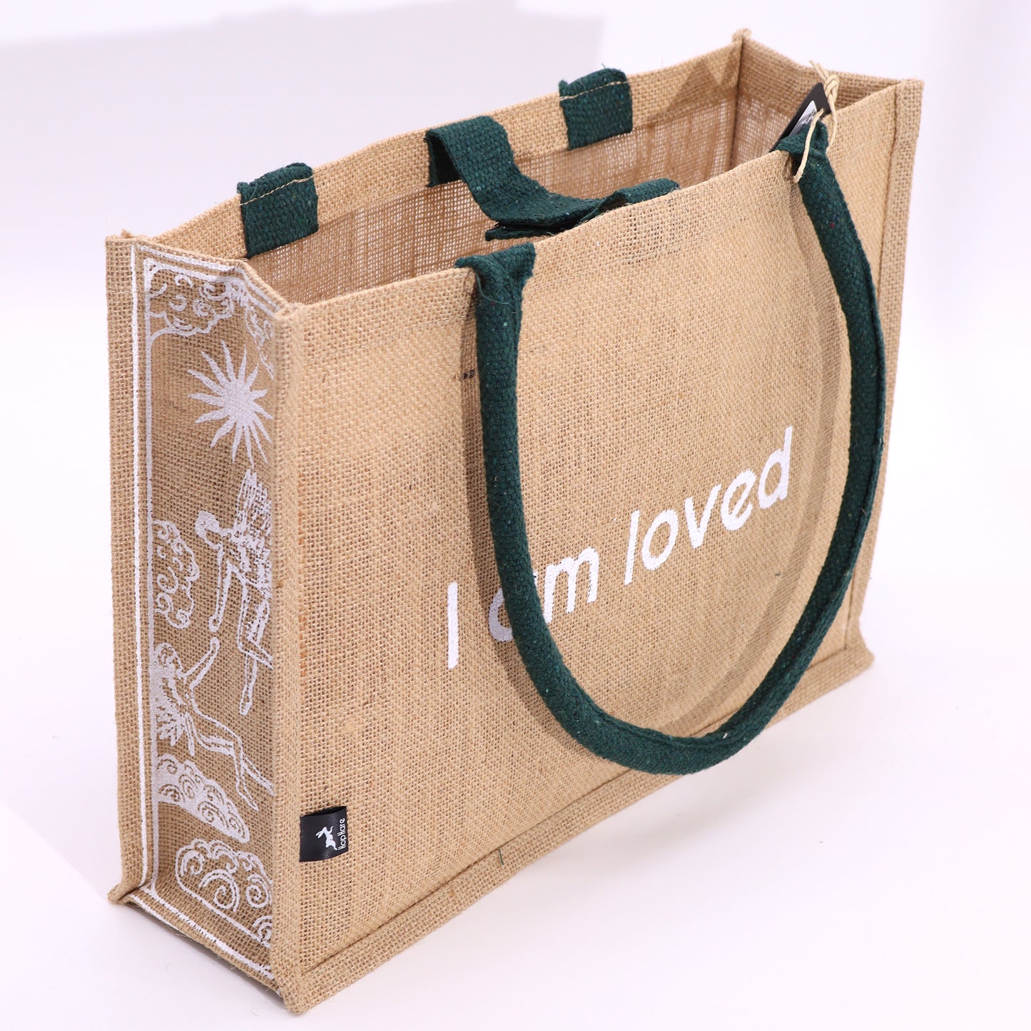 Hop Hare Große Jutetasche - I Am Loved