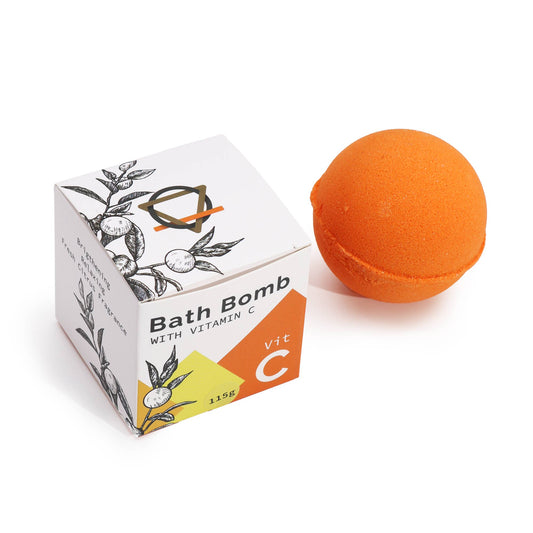 Badebombe mit Vitamin C und ätherischen Ölen