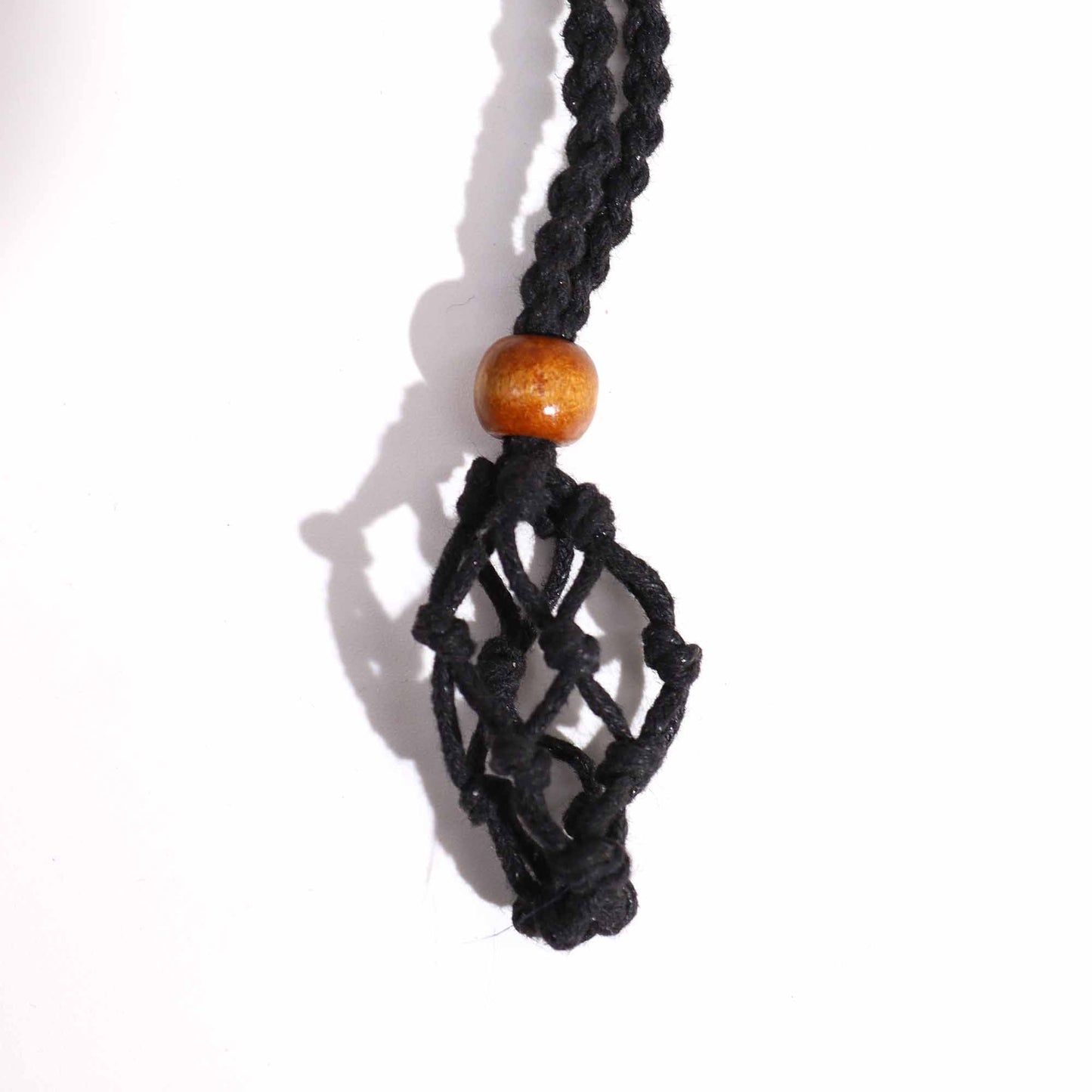 Edelsteinkette Kordeln 45 cm - Schwarz