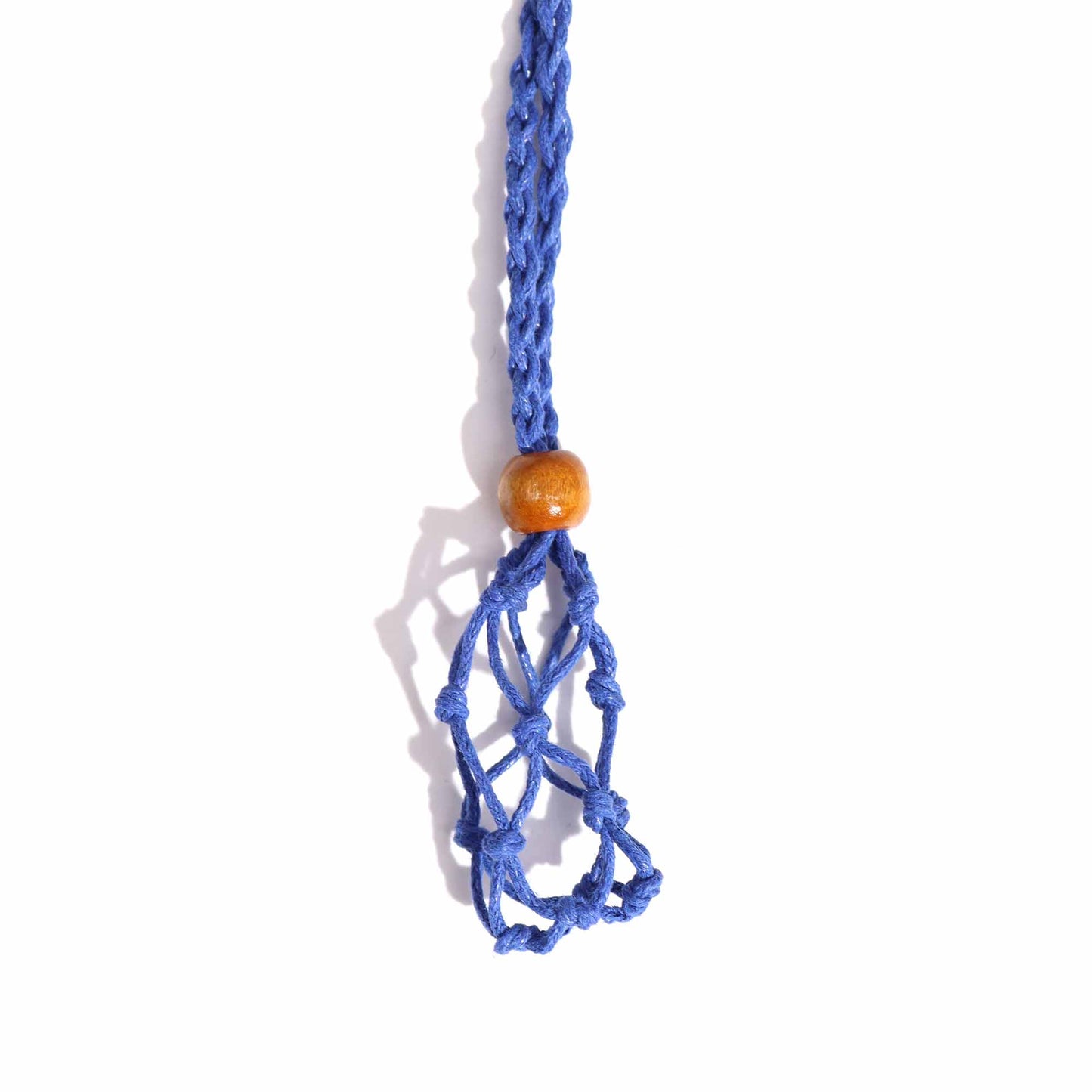 Edelstein-Halskette Kordeln 45 cm - Marineblau