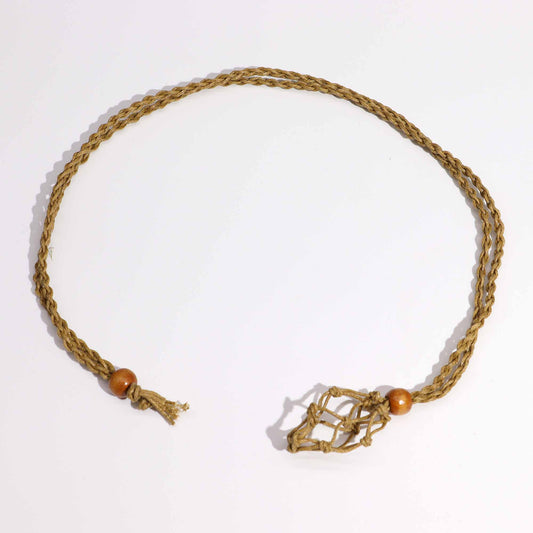 Edelsteinkette Kordeln 45 cm - Sand