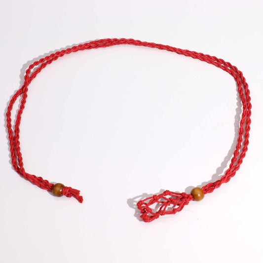 Edelsteinkette Kordeln 45 cm - Rot