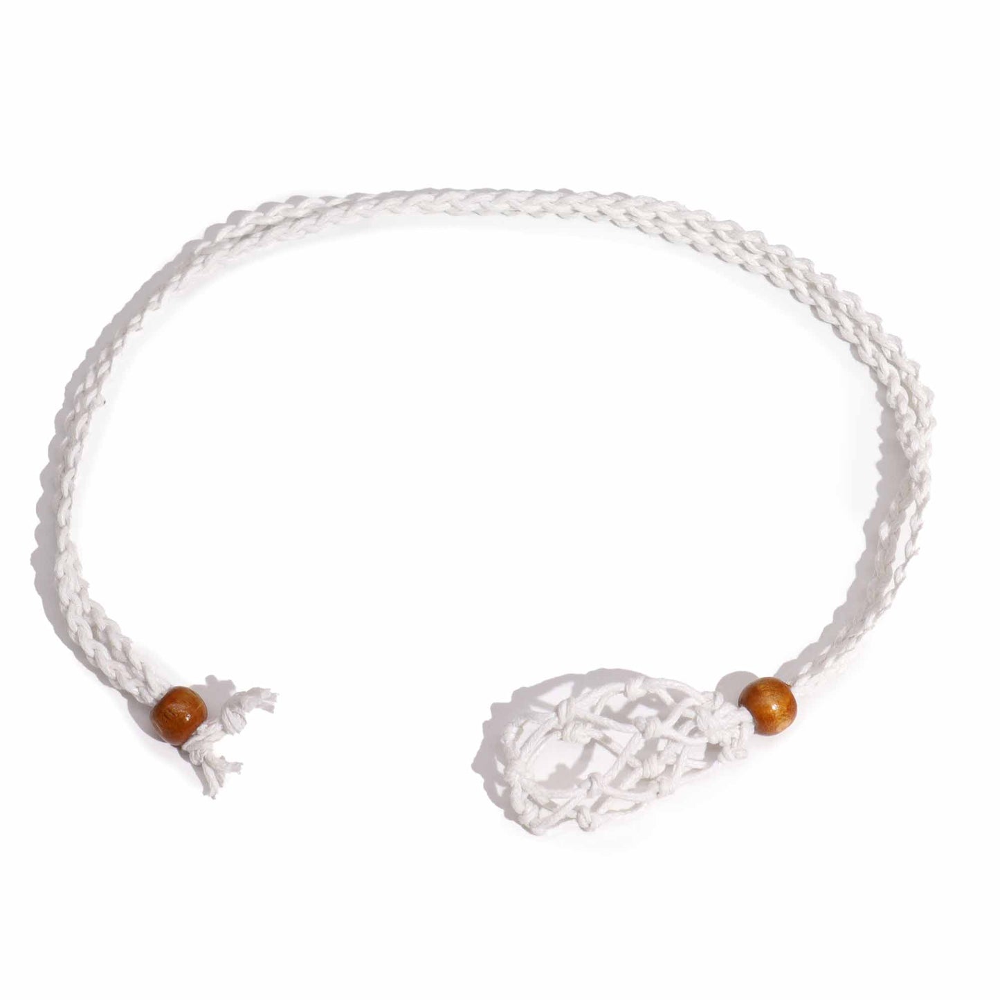 Edelsteinkette Kordeln 45 cm - Weiß