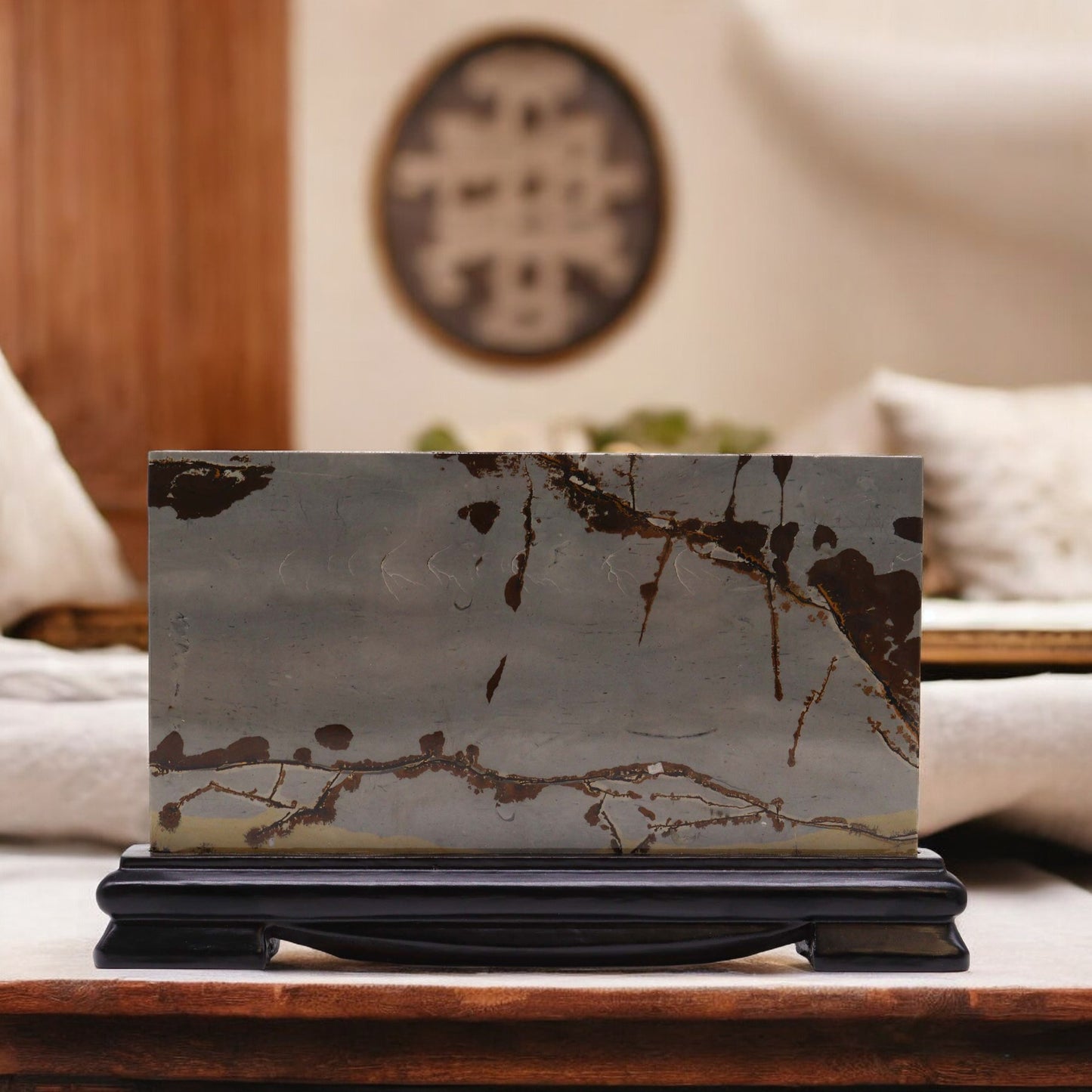 Pierres d'image Guohua - Grand paysage - 150x250 mm (environ 800 g)