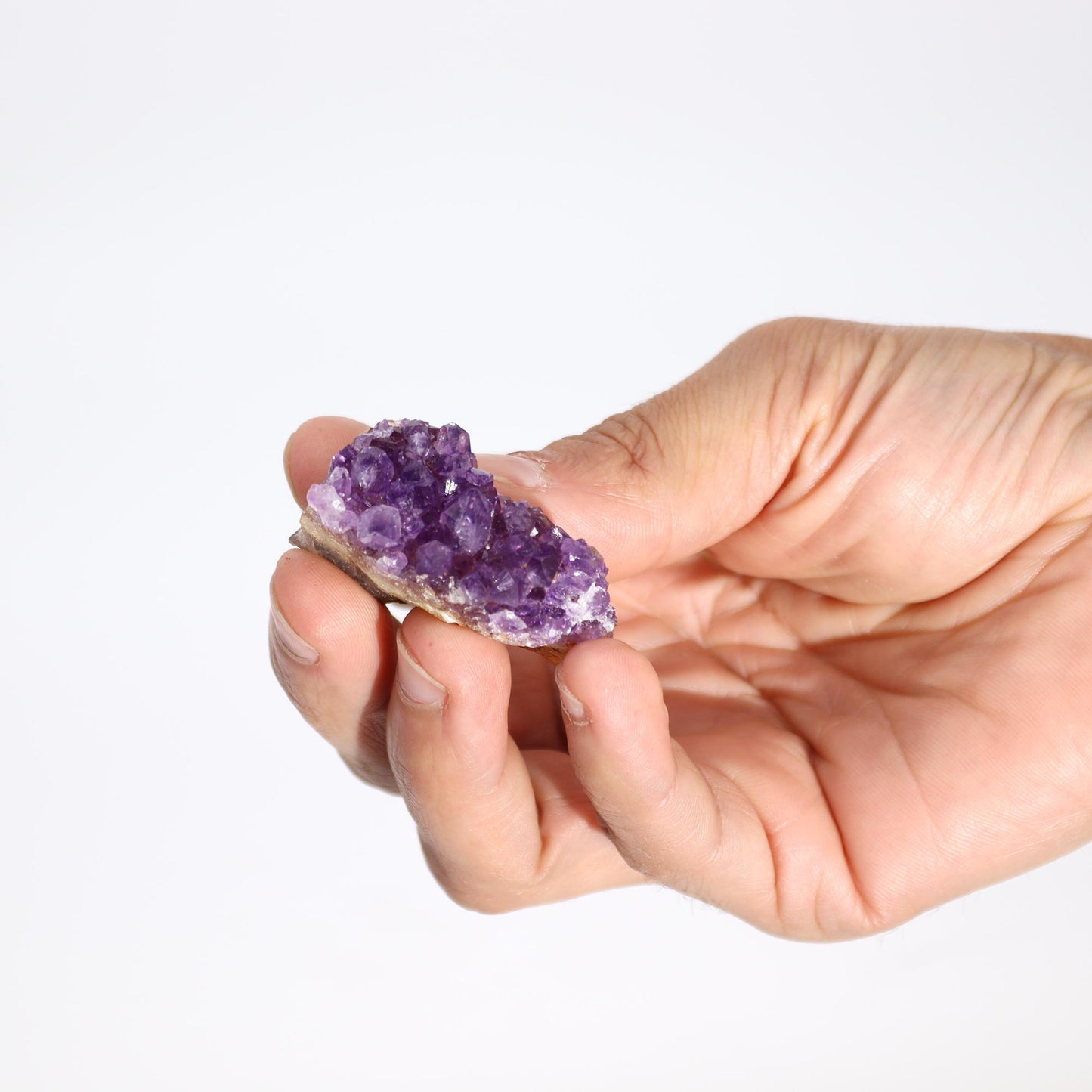 Kleiner, hochwertiger natürlicher Amethyst-Clusterstein (ca. 3–8 cm)