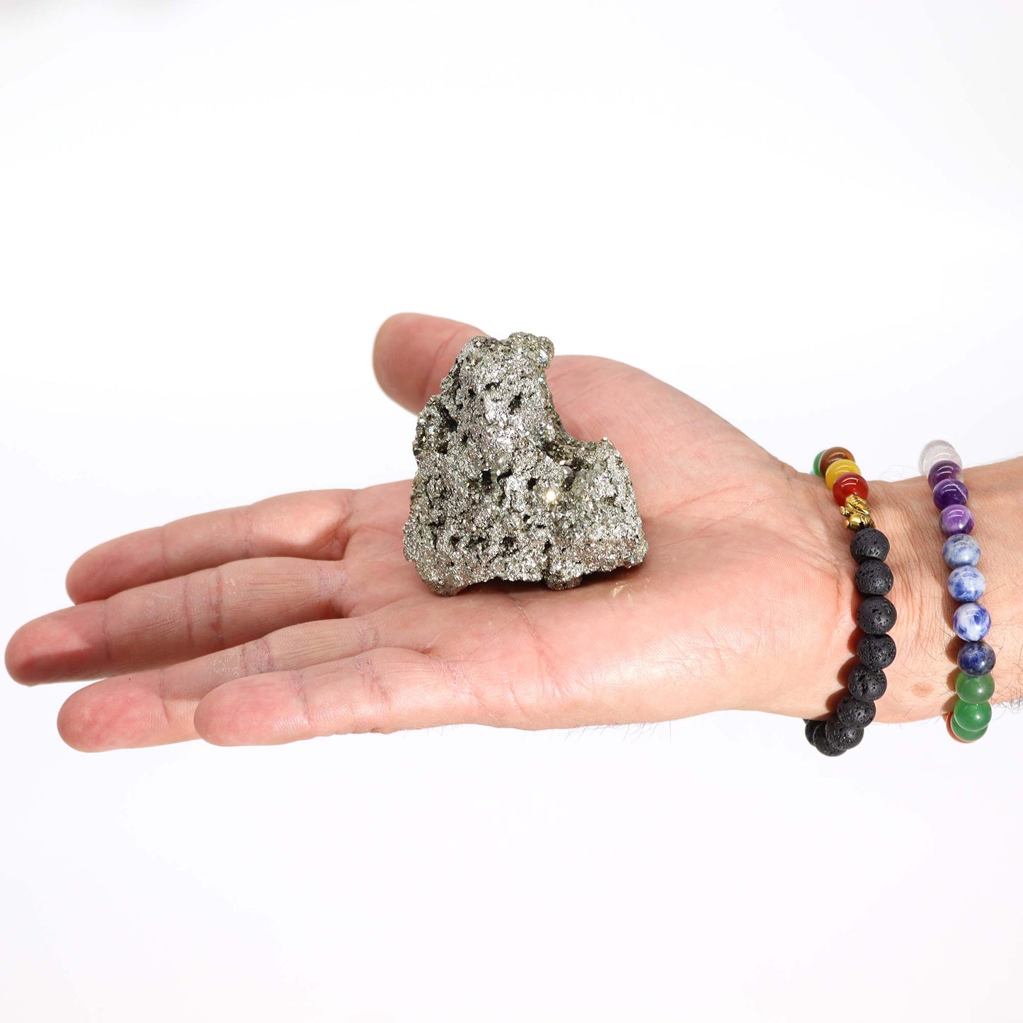 Peruanischer Pyrit – Top-Qualität, große Größe (ca. 100–135 g, 55–65 mm)
