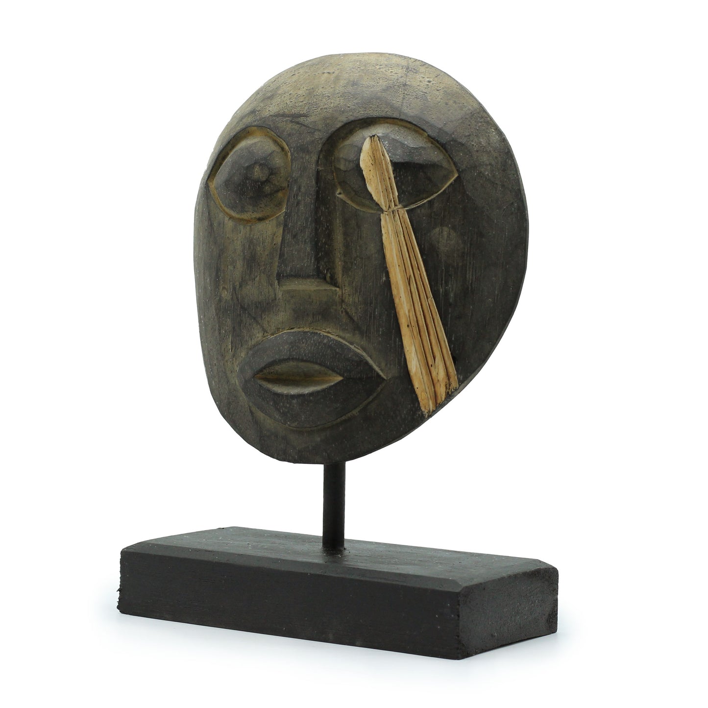 Dekorative Timor-Stammesmaske – Antik, 27 x 20 cm