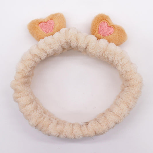 Make-up-Stirnband – Herzen und Ohren