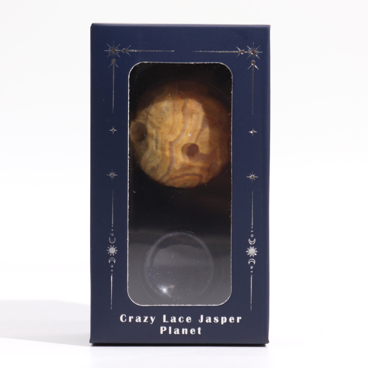 1x Jasper Planet mit Solarständer (MERKUR) - 40mm