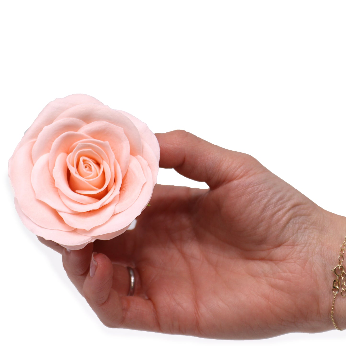 Fleur de savon artisanale - Rose vintage - Rose