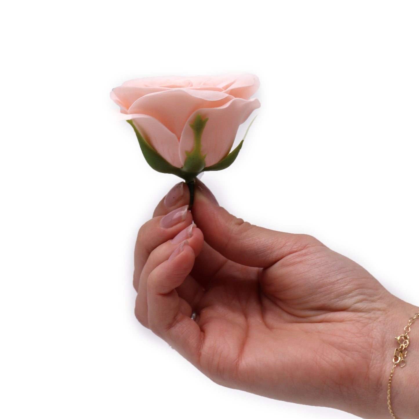 Fleur de savon artisanale - Rose vintage - Rose