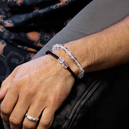 Bracelets en pierres précieuses à double pouvoir - Quartz roche