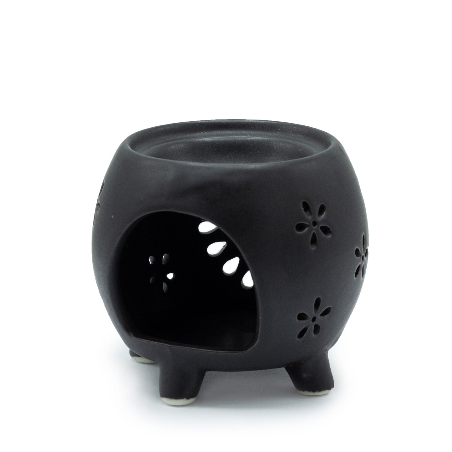 Brûleur à huile de type pot - Noir mat
