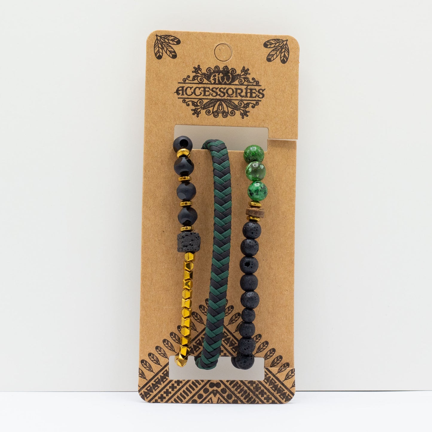 Herren Armband Set - Outdoor Grün