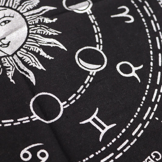 Esoterisches Altartuch mit Fransen - Horoskop