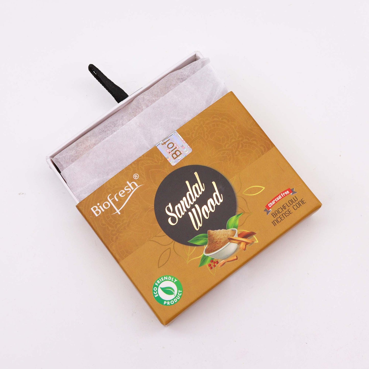 Biofresh Backflow Räucherkegel (40 Kegel) - Sandelholz