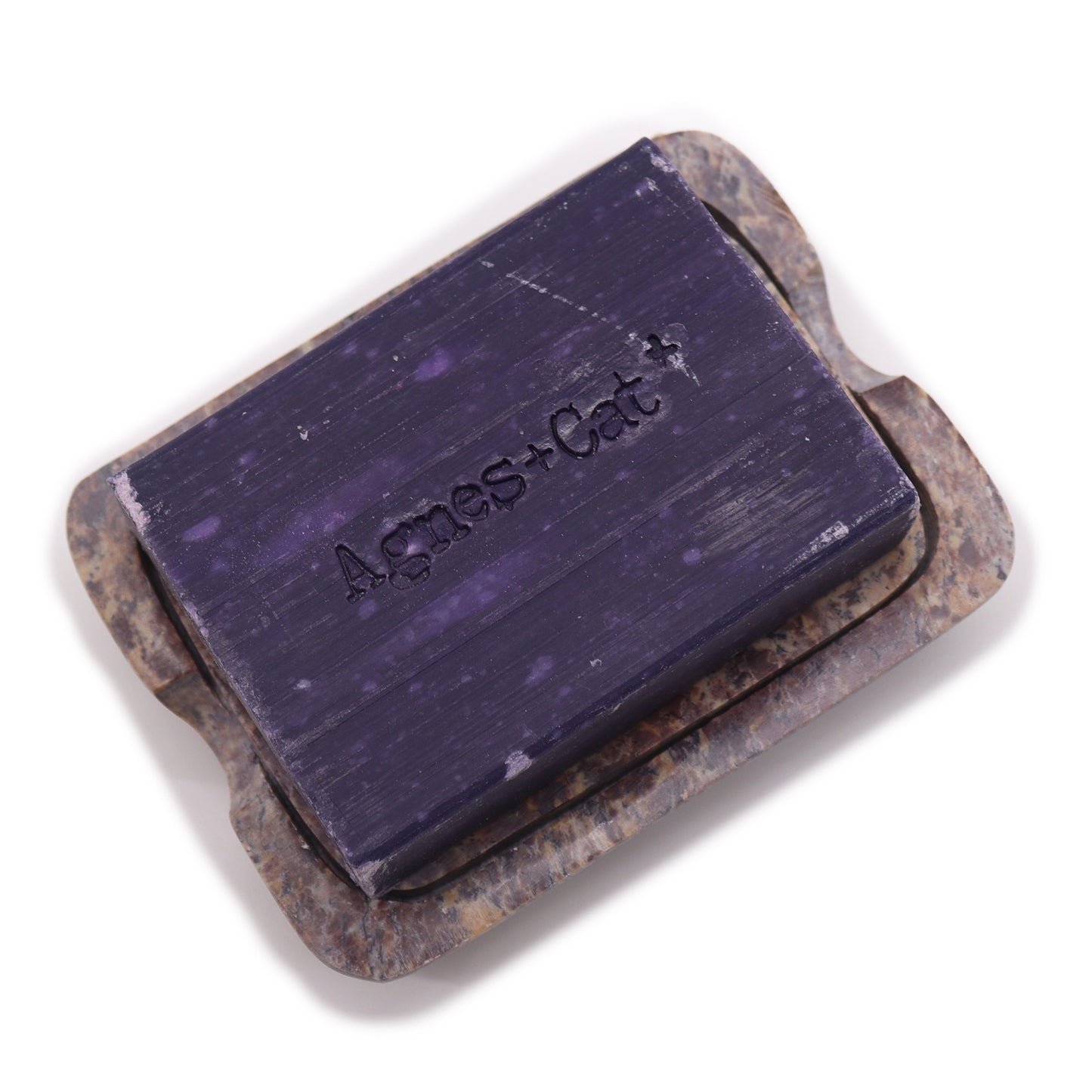 Seifenschale und Abtropffläche aus Speckstein 11x8cm - Klassisch Quadratisch