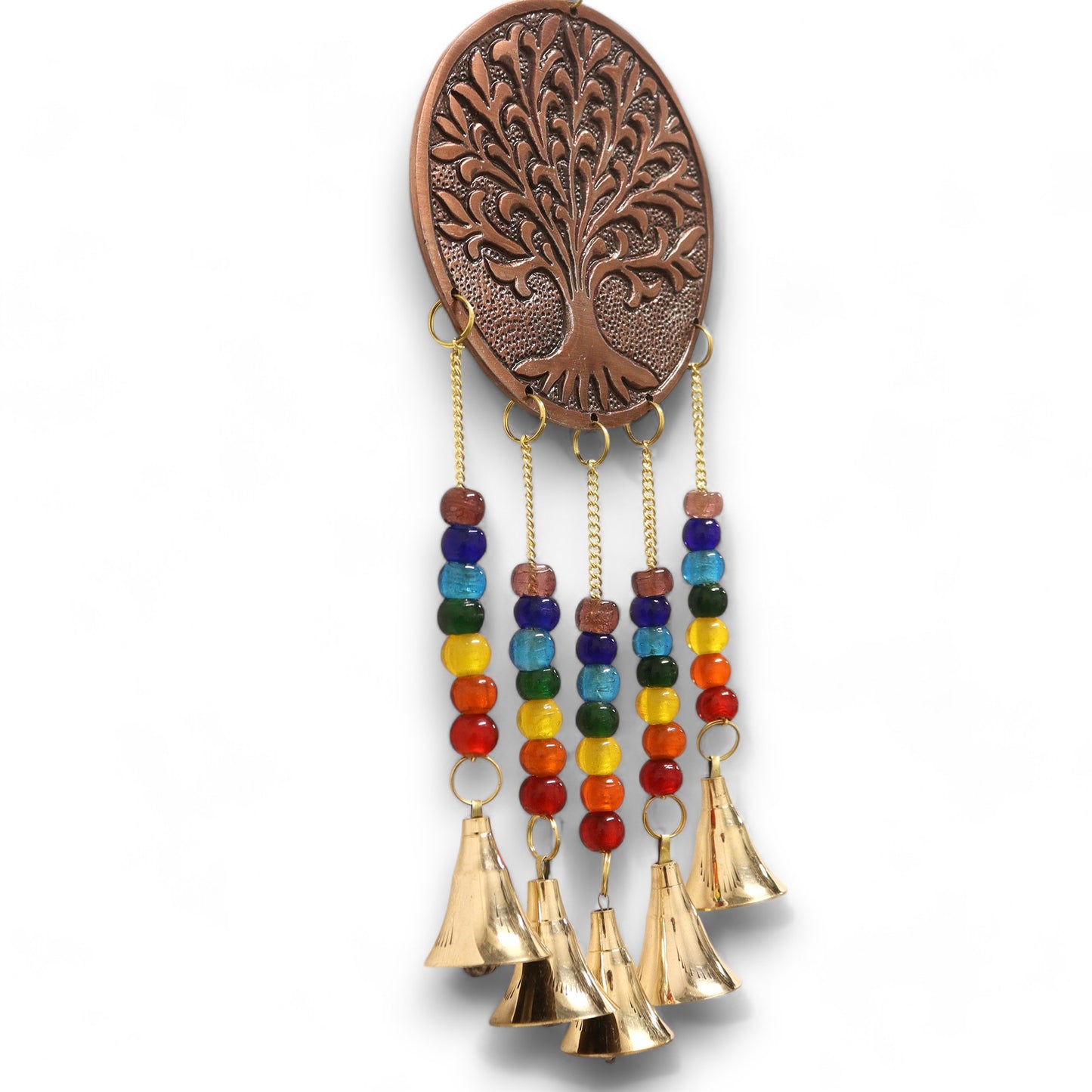 Campanas Indias - Arbol de la Vida Mediano - Chakra 5 Campanas - 10x36cm