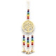 Campanas Indias - Árbol de la Vida de Latón con Cuentas de Chakra - 3 Campanas - 6.5x31cm