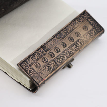 Cuaderno Esotérico Dos Dragones - Vintage con Borde de Costura