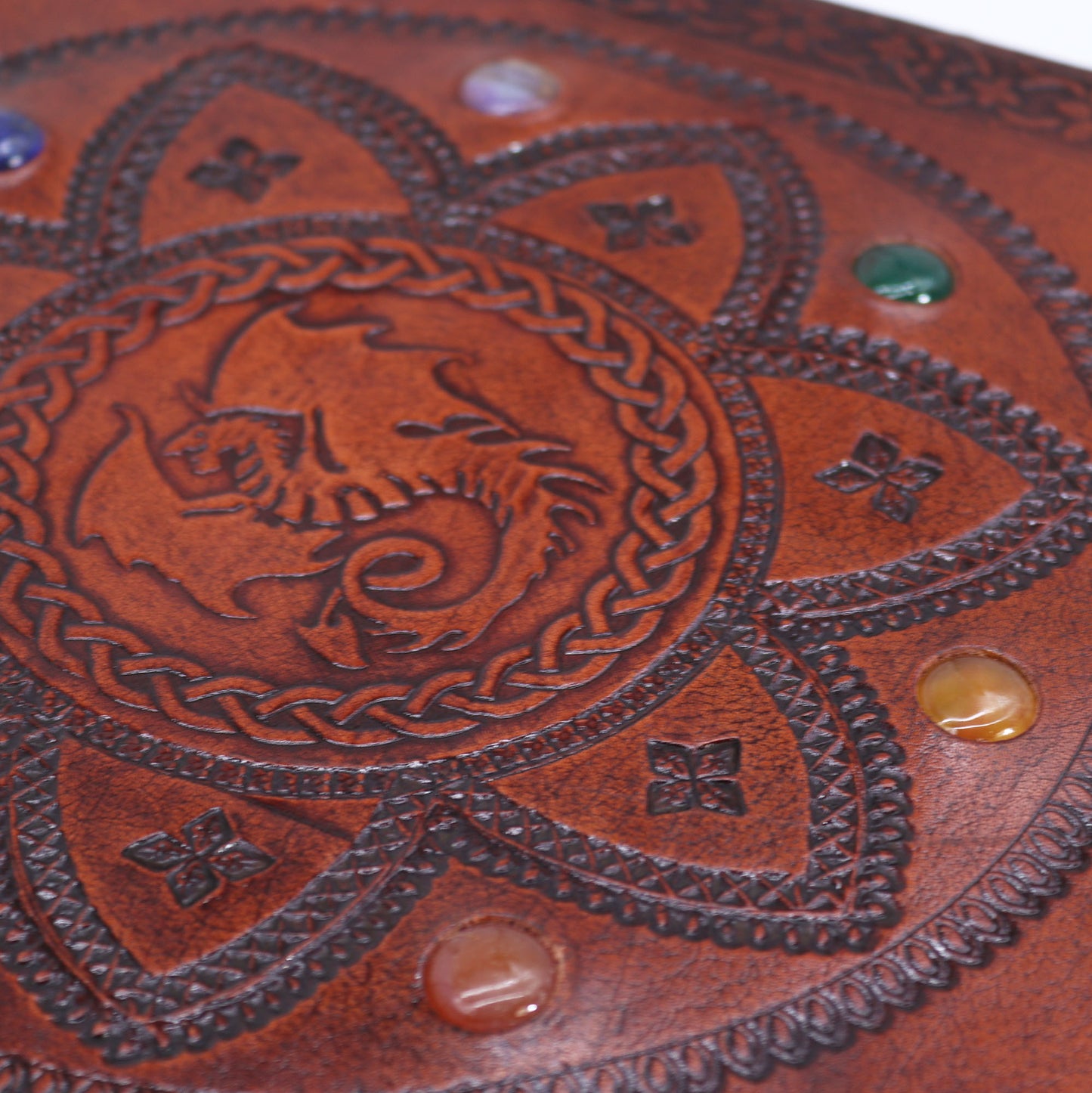 Großes Grabnotizbuch - Chakra-Steine ​​Drachen-Mandala
