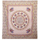 Tapiz  Pared - Mandala Elefante - Violeta/Azul sobre Crema