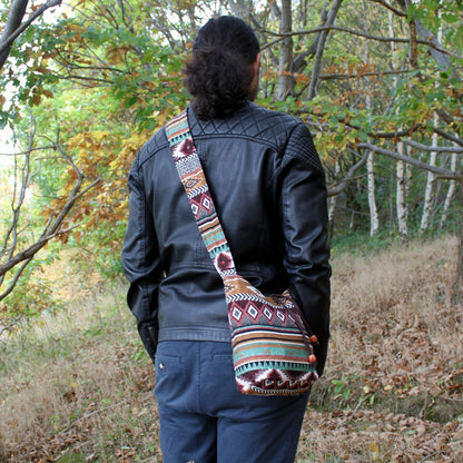 Mochila Pequeña Jacquard Chocolate