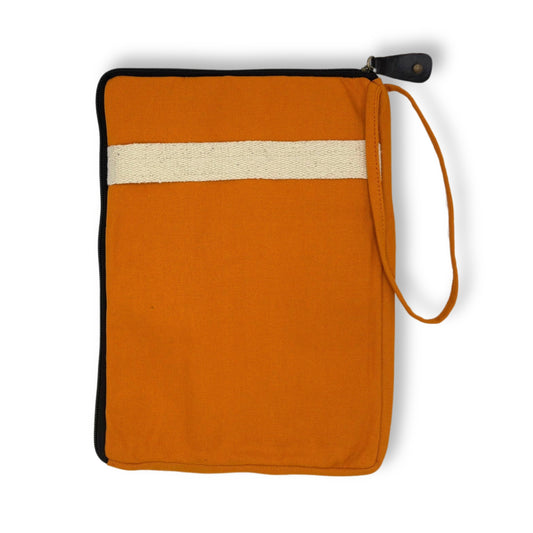 Große Canvas-Laptophülle - Orange