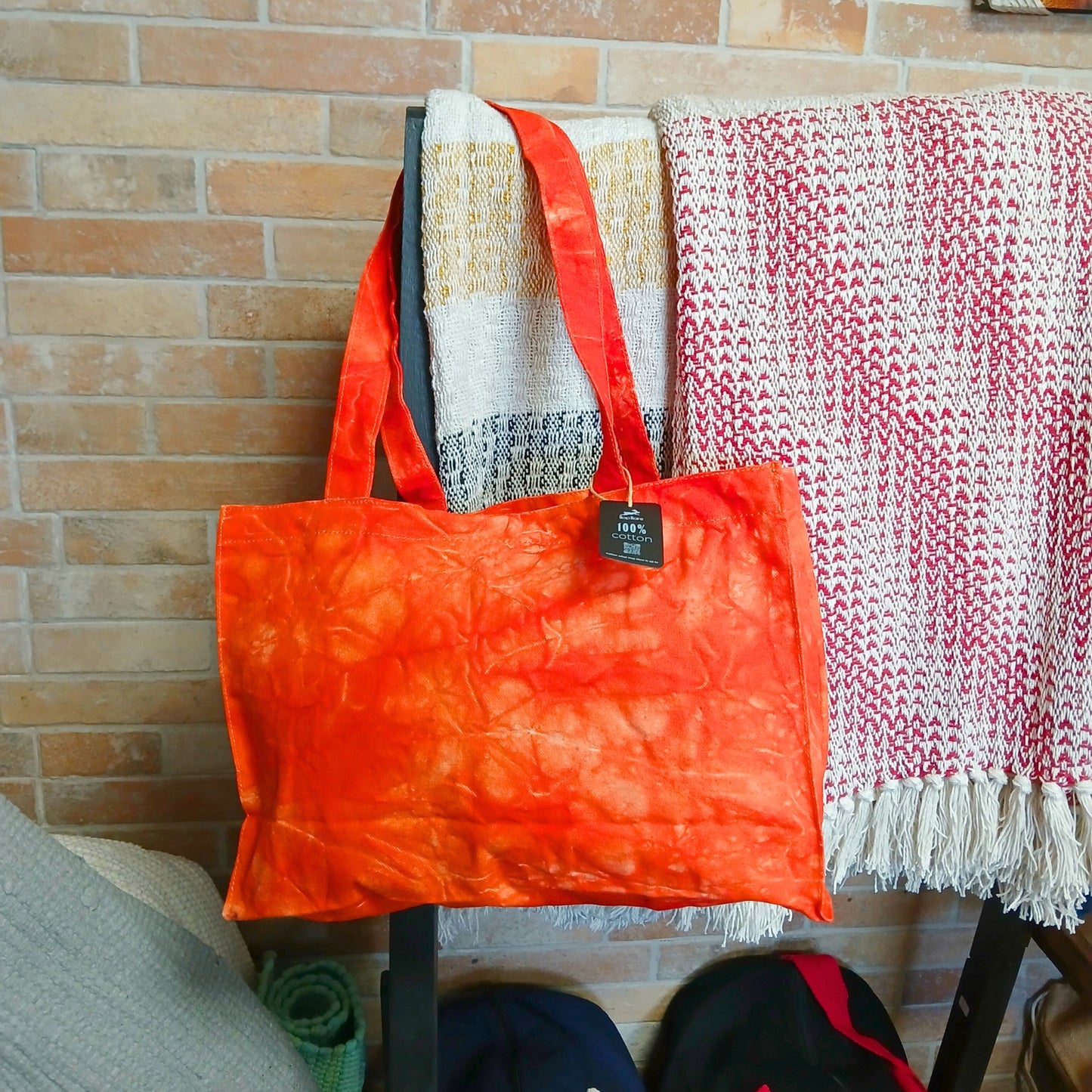 Handtasche - Desert Orange Wash Effect