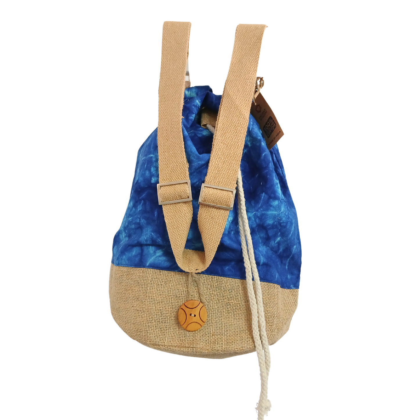100 % natürlicher Rucksack – Blauwascheffekt – Mandala