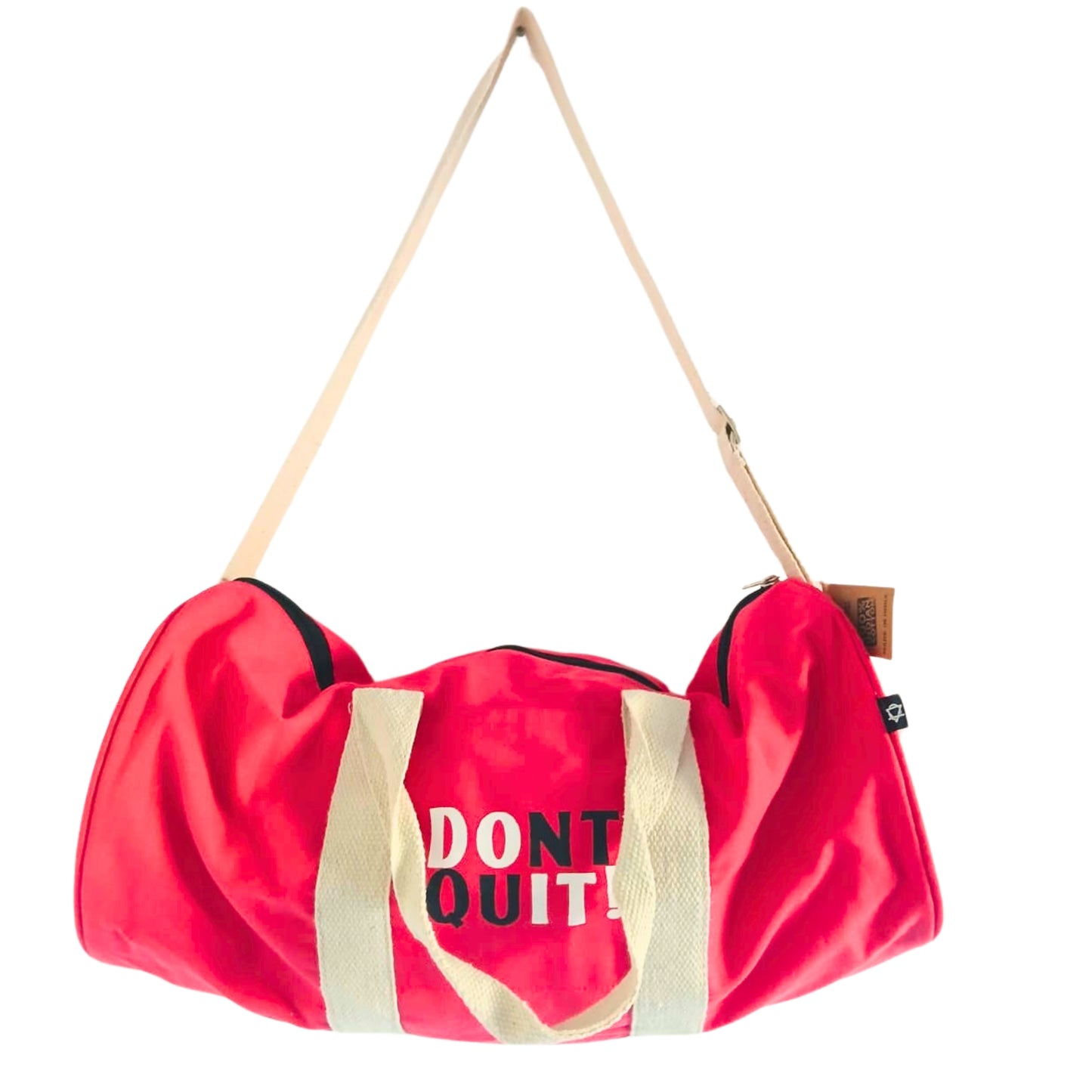 "Don't Give Up" Reisetasche - Kirschrosa
