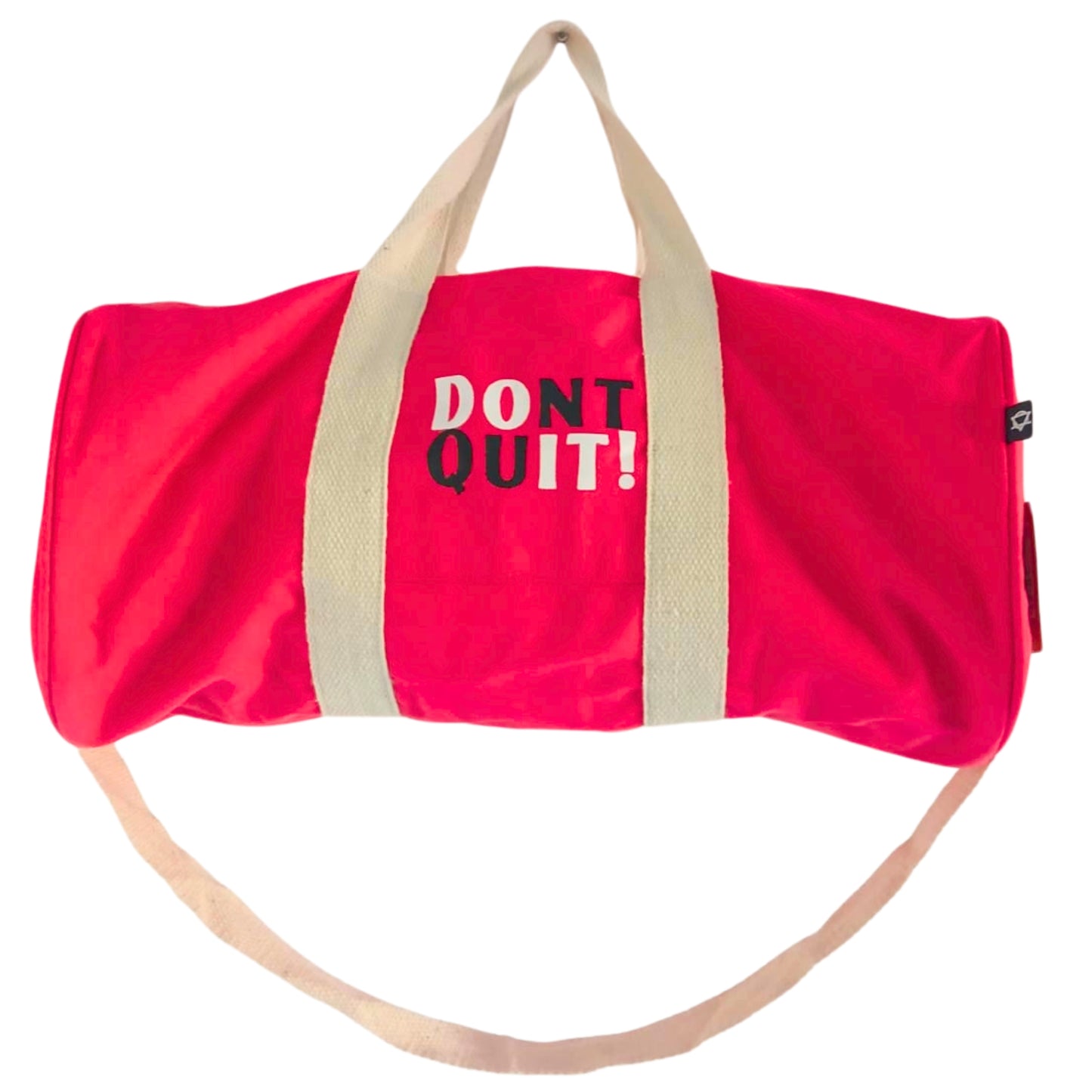 "Don't Give Up" Reisetasche - Kirschrosa