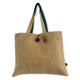 Bolsa Grande Reversible de Yute y Algodón - Verde Azulado (7717C)