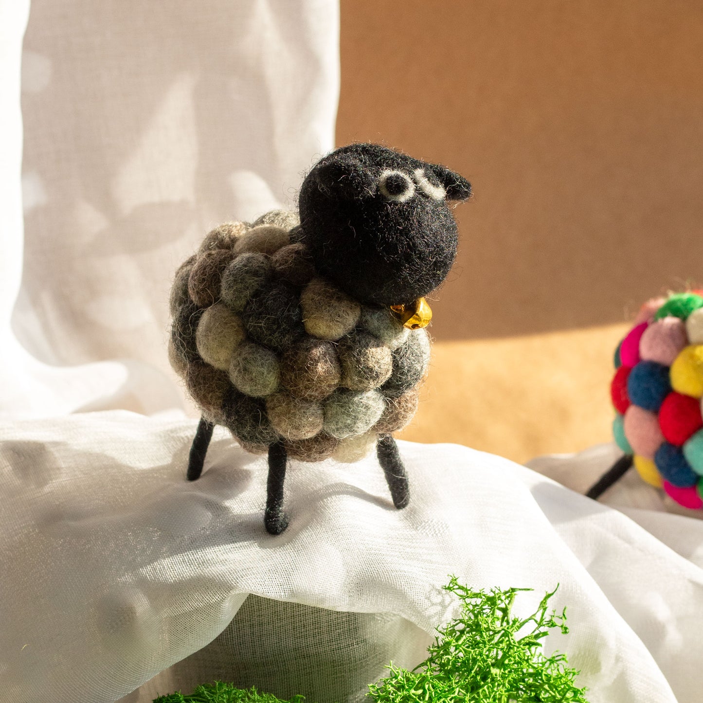 Mouton en feutre - Gris multicolore