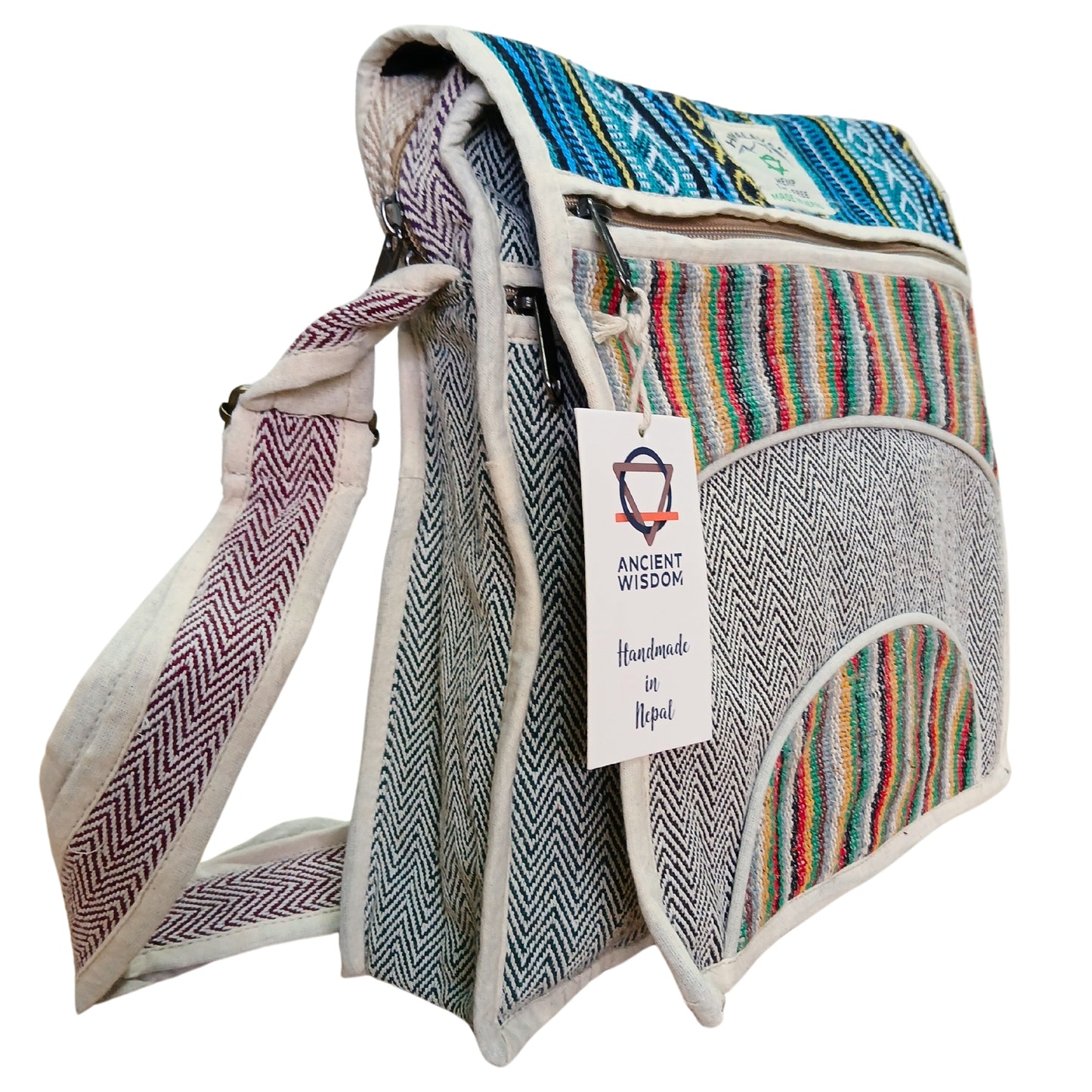 Hanf Laptop Messenger Bag - Curves