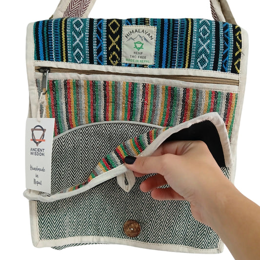 Hanf Laptop Messenger Bag - Curves