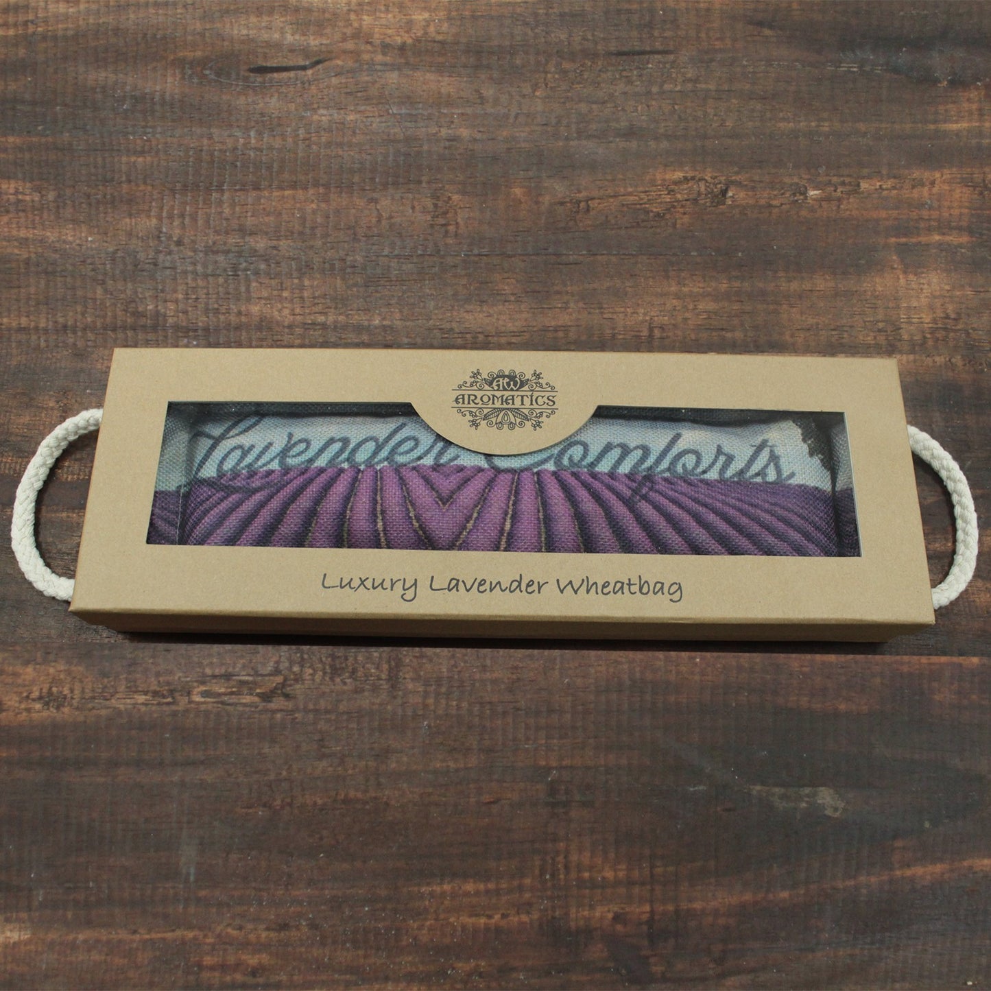 Weizensäckchen in Geschenkbox - Lavendel