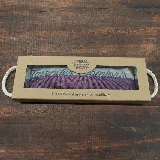 Weizensäckchen in Geschenkbox - Lavendel
