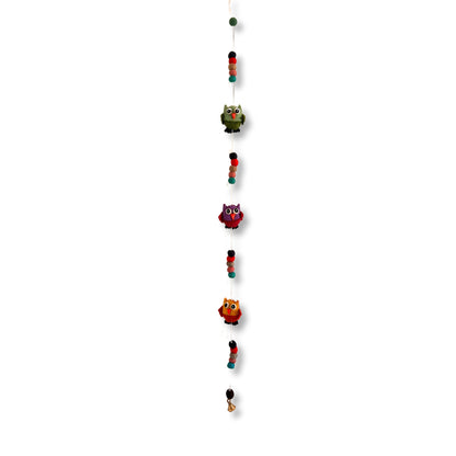 Colgante de Pared de Fieltro - Búhos (colores variados)