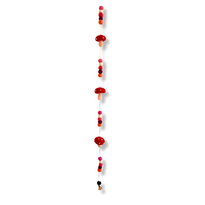 Colgante de Pared de Fieltro - Hongos de Sombrero Rojo