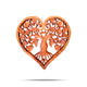 Panel Decorativo de Madera en Forma de Corazón con Árbol de la Vida 30cm