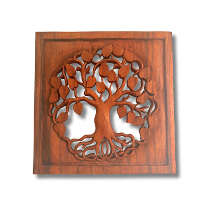 Panel Decorativo de Madera Árbol del la Vida 40x40cm