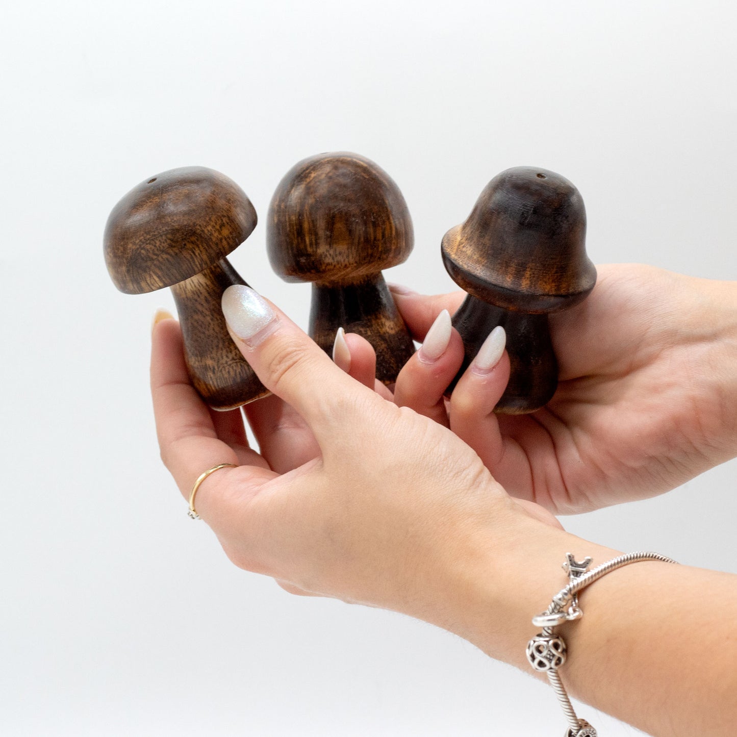 Lot de 3 mini champignons d'encens (8 cm, 7 cm, 6,5 cm)