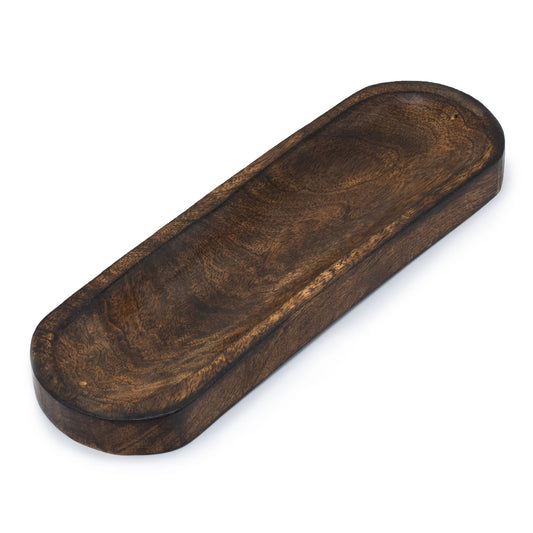 Großes Räuchertablett 30x10cm - Klassisches Mangoholz