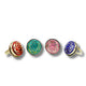 4 x Anillo redondo estilo nepalí (4 colores)