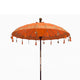 Sombrilla de Patio de Bali - Algodón - Decoración Naranja - 2m