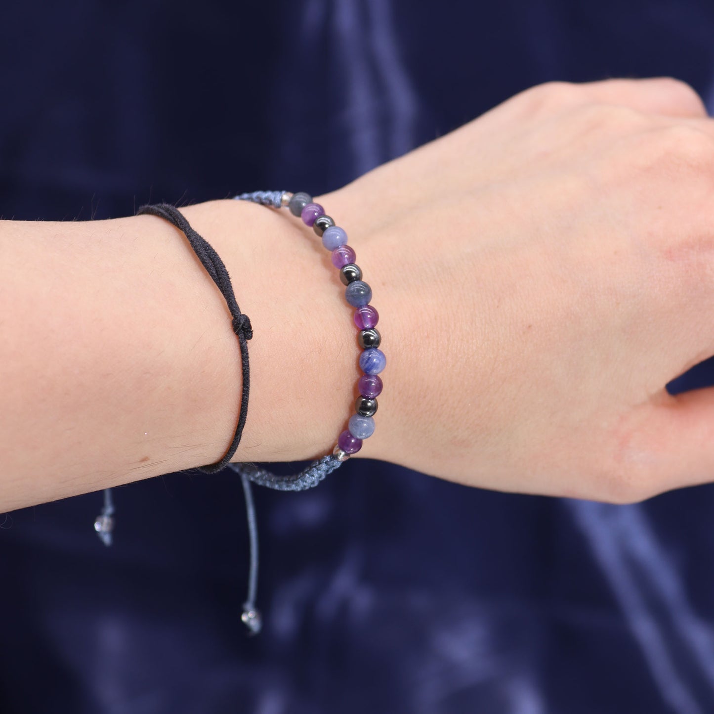 Sternzeichen-Kristallkerze mit Edelsteinarmband – Schütze