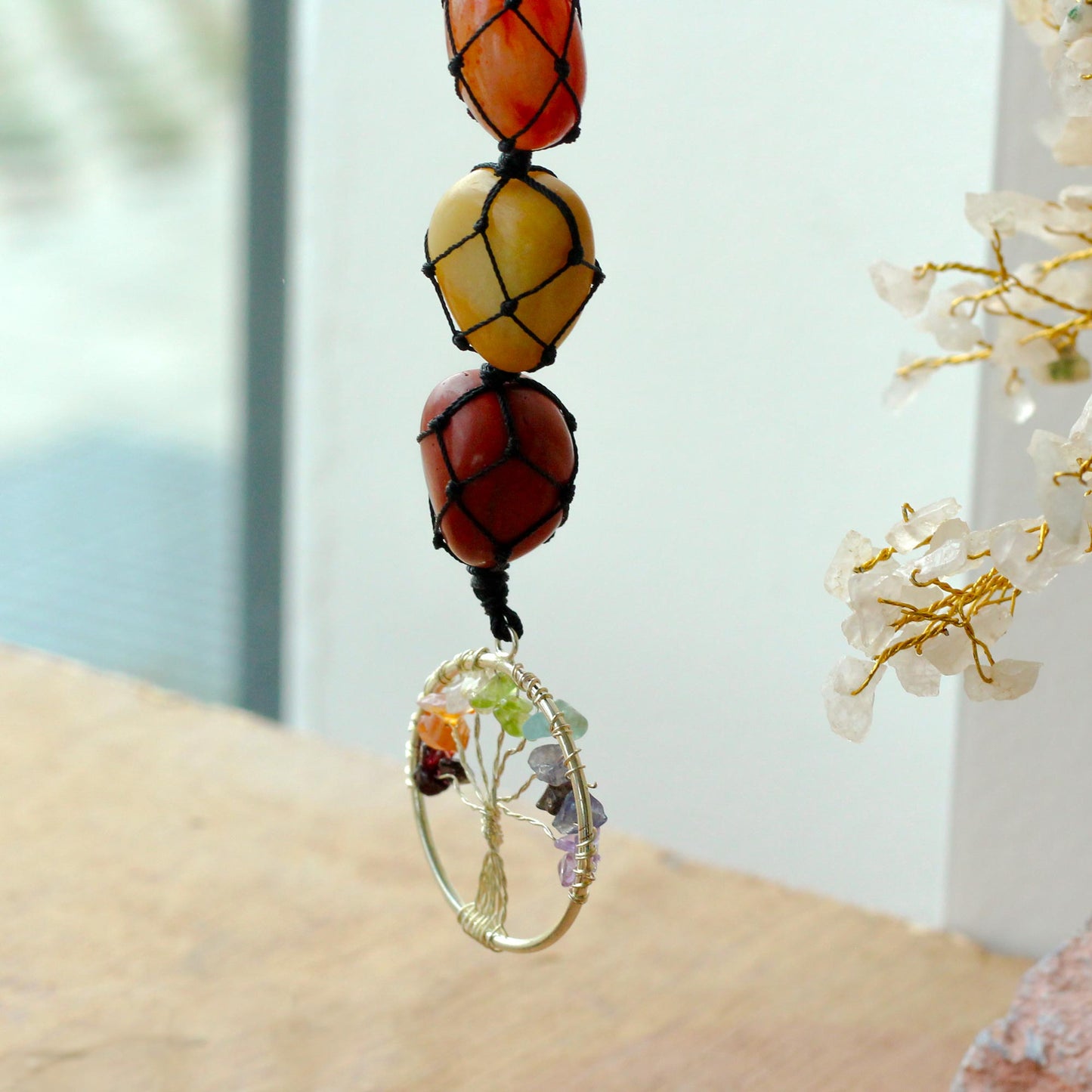 Chakra Stein Anhänger - Baum des Lebens